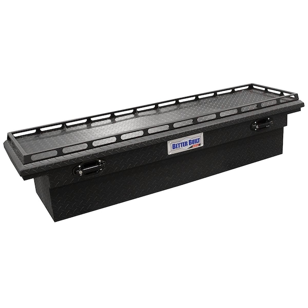 70IN SEC CROSSOVER SINGLE LID, LO-PRO TRUCK TOOL BOX, MATTE BLACK W/ R